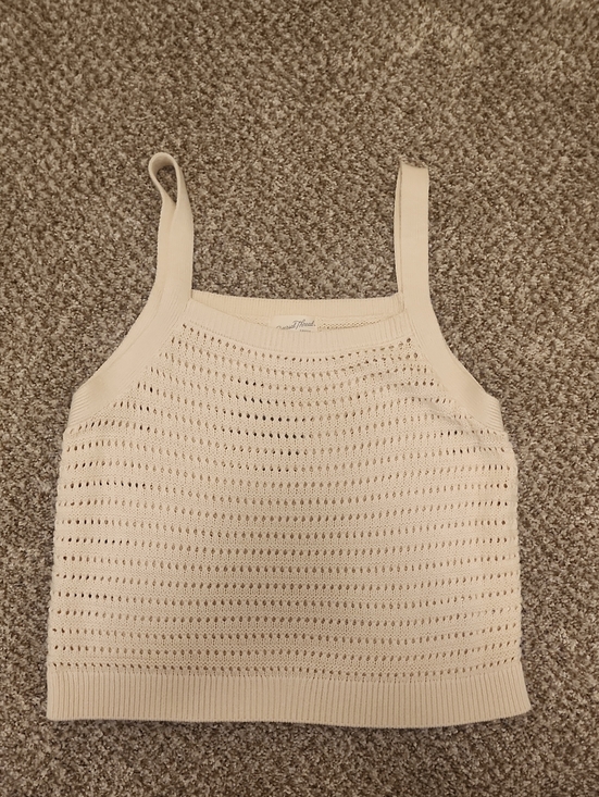 Universal Thread Tops - Universal Threads Cream Knit Tank Top - Women